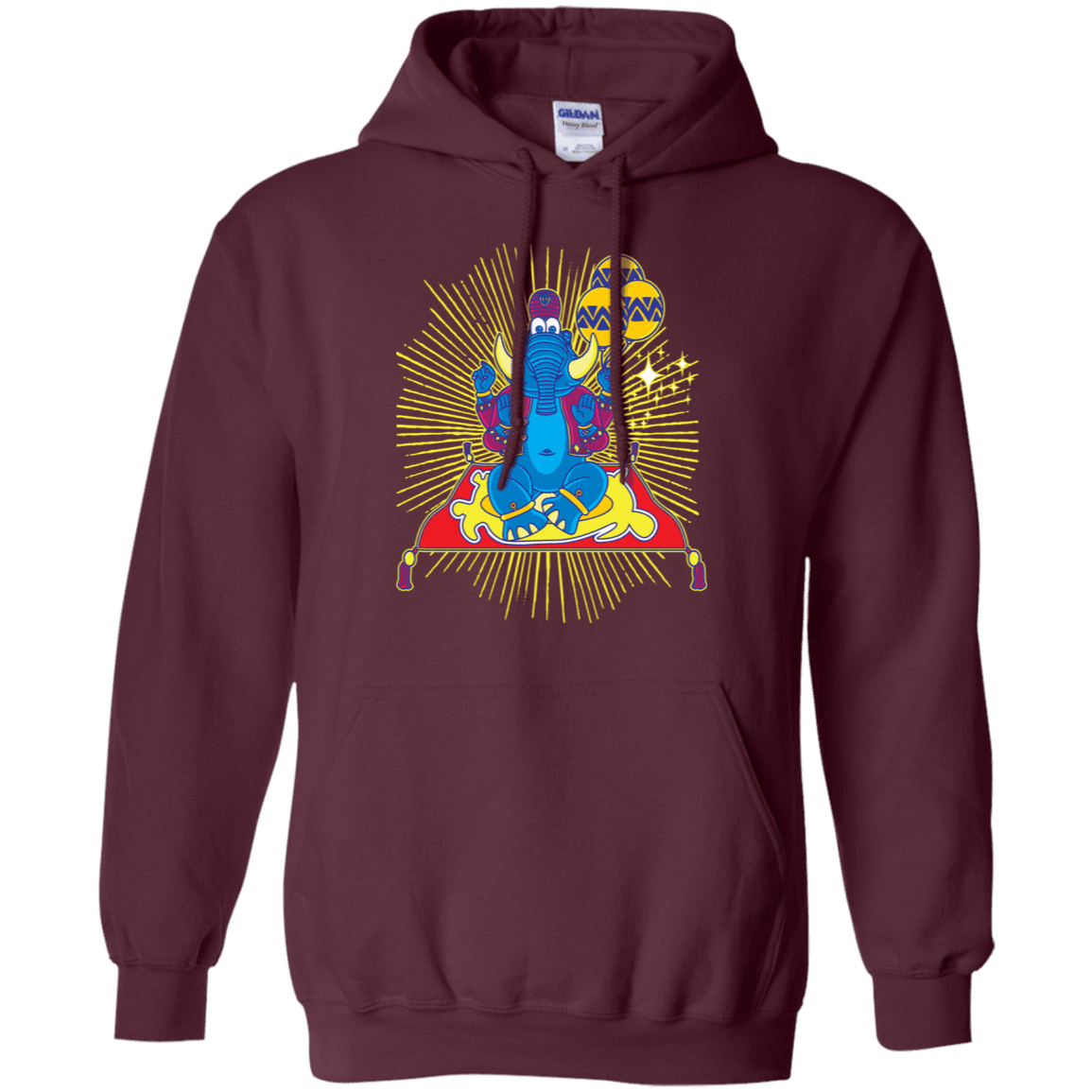 Sweatshirts Maroon / S Elephant God Pullover Hoodie