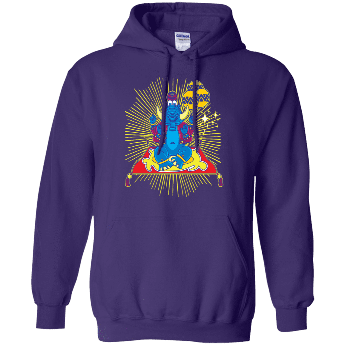 Sweatshirts Purple / S Elephant God Pullover Hoodie