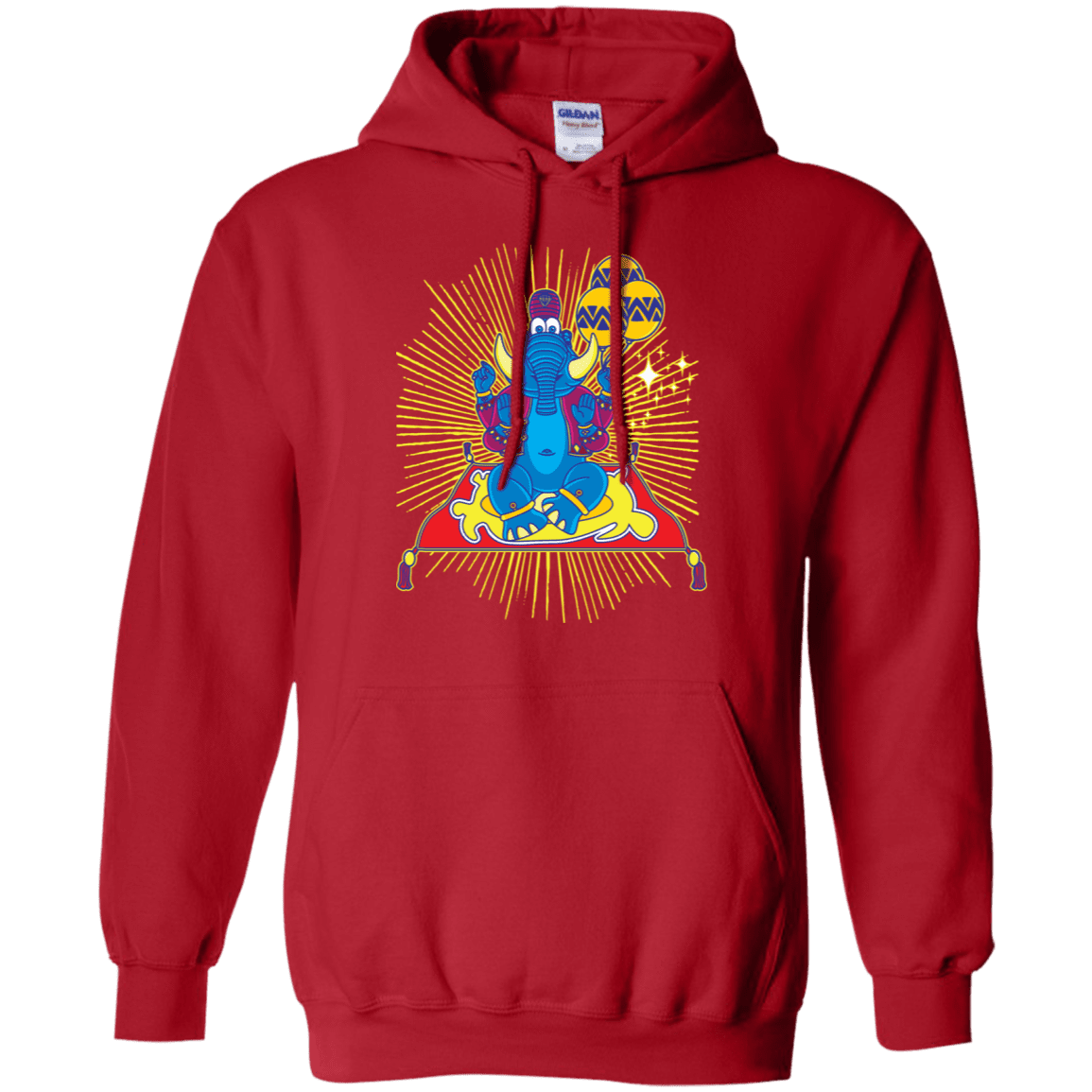 Sweatshirts Red / S Elephant God Pullover Hoodie