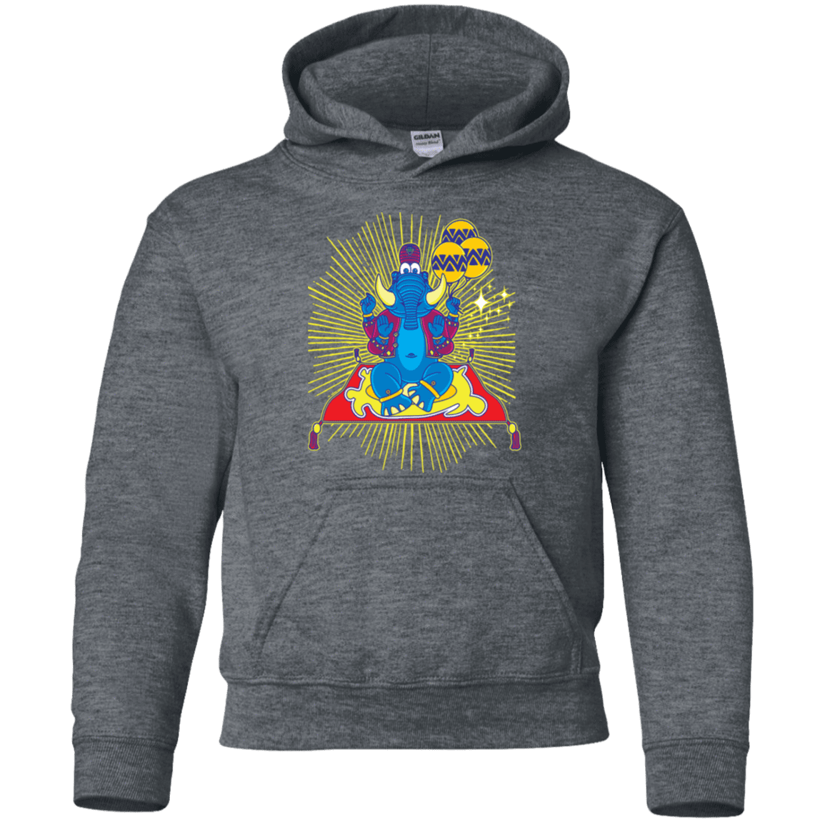 Sweatshirts Dark Heather / YS Elephant God Youth Hoodie