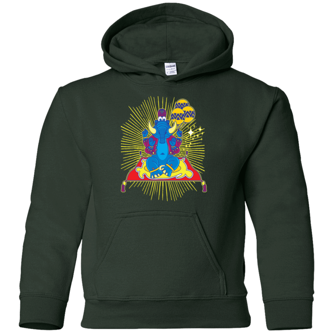 Sweatshirts Forest Green / YS Elephant God Youth Hoodie