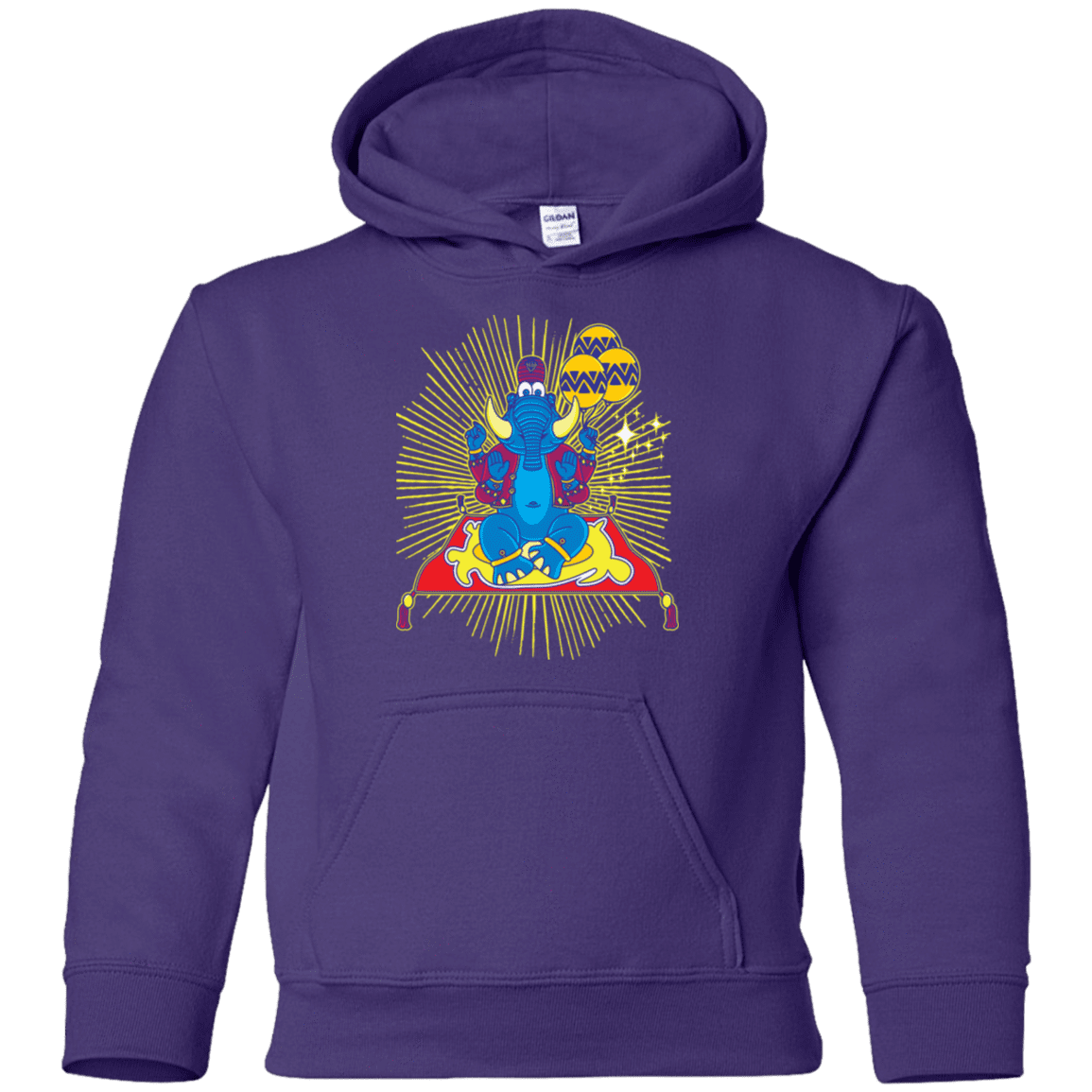 Sweatshirts Purple / YS Elephant God Youth Hoodie