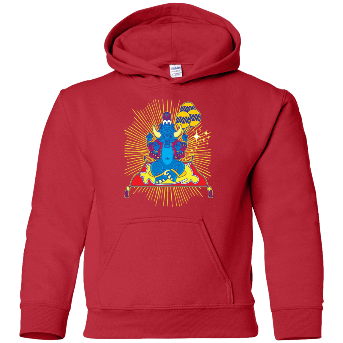 Sweatshirts Red / YS Elephant God Youth Hoodie