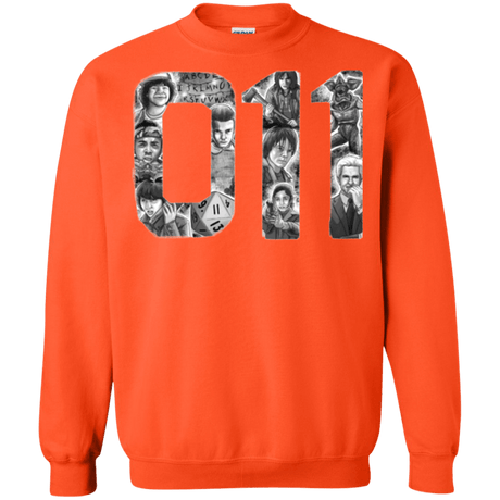 Sweatshirts Orange / Small Eleven Crewneck Sweatshirt