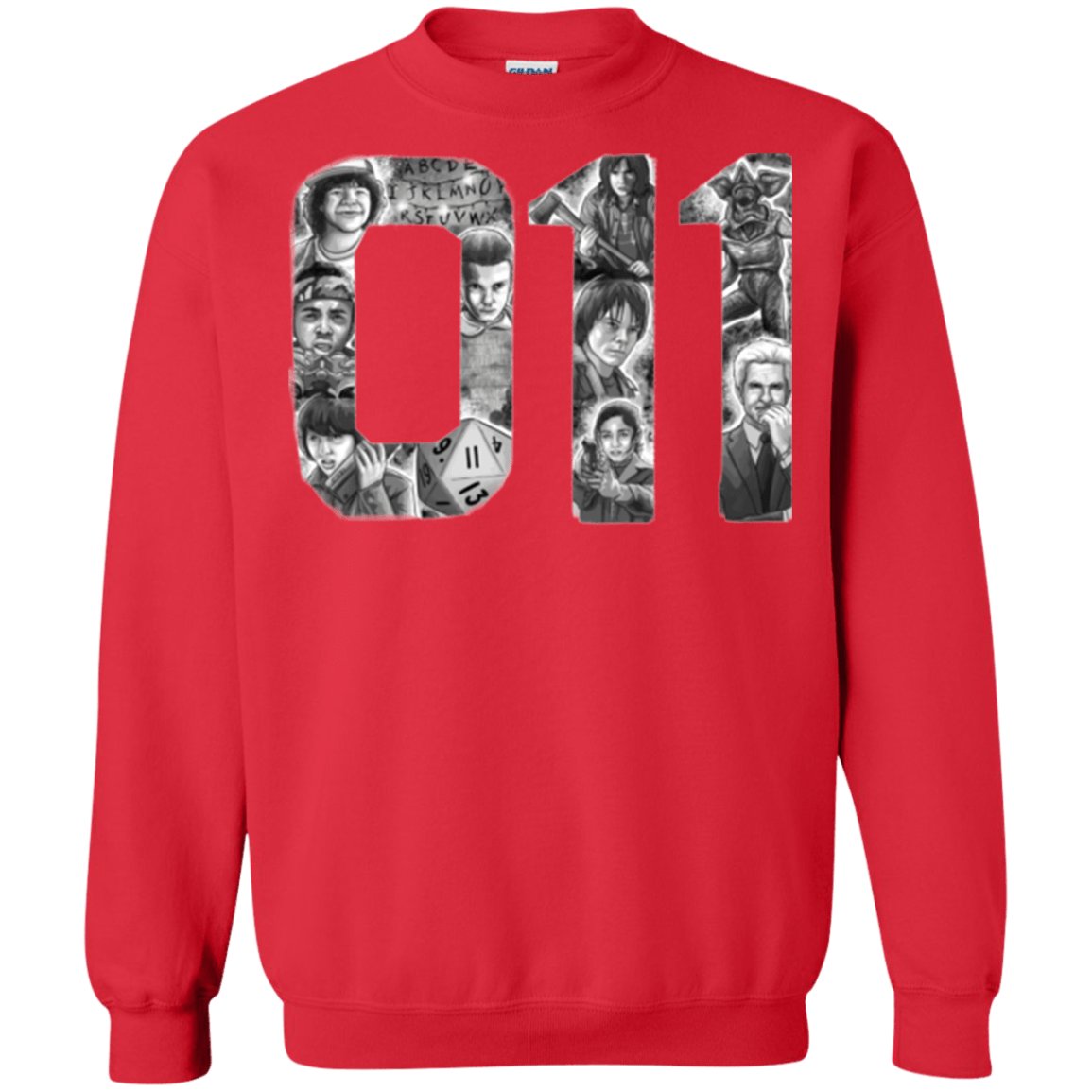 Sweatshirts Red / Small Eleven Crewneck Sweatshirt