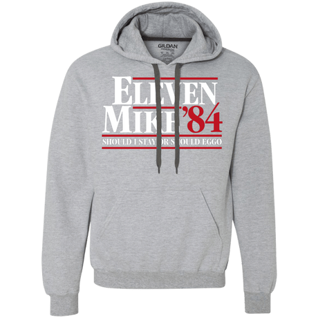 Sweatshirts Sport Grey / Small Eleven Mike 84 - Should I Stay or Should Eggo Premium Fleece Hoodie