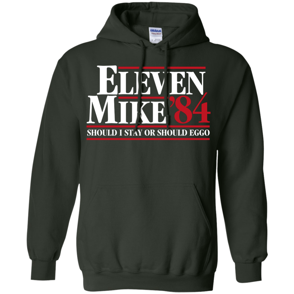 Eleven Mike 84 - Should I Stay or Should Eggo Pullover Hoodie