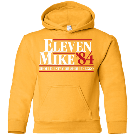 Sweatshirts Gold / YS Eleven Mike 84 - Should I Stay or Should Eggo Youth Hoodie