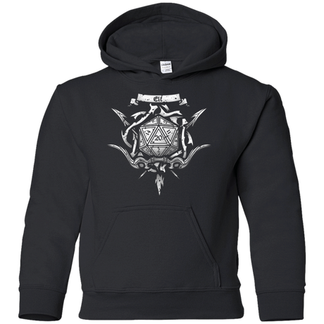 Sweatshirts Black / YS Elf Crest Youth Hoodie