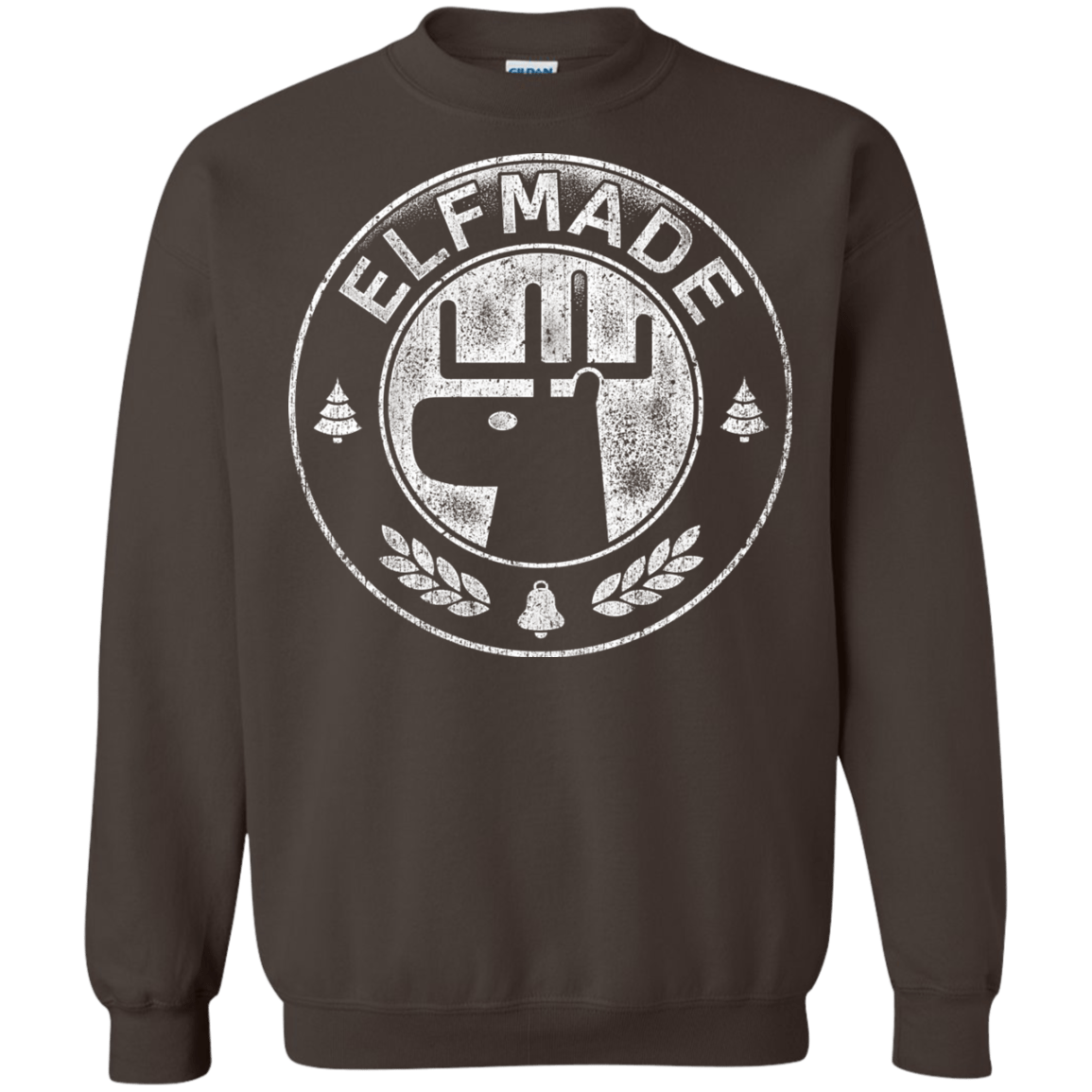 Sweatshirts Dark Chocolate / Small Elf Made Crewneck Sweatshirt