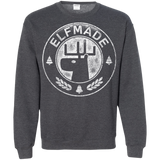 Sweatshirts Dark Heather / Small Elf Made Crewneck Sweatshirt