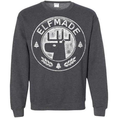 Sweatshirts Dark Heather / Small Elf Made Crewneck Sweatshirt