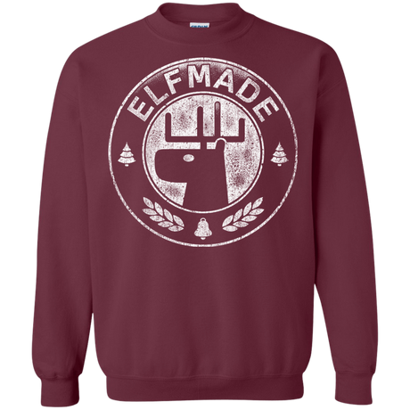 Sweatshirts Maroon / Small Elf Made Crewneck Sweatshirt