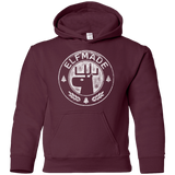 Sweatshirts Maroon / YS Elf Made Youth Hoodie