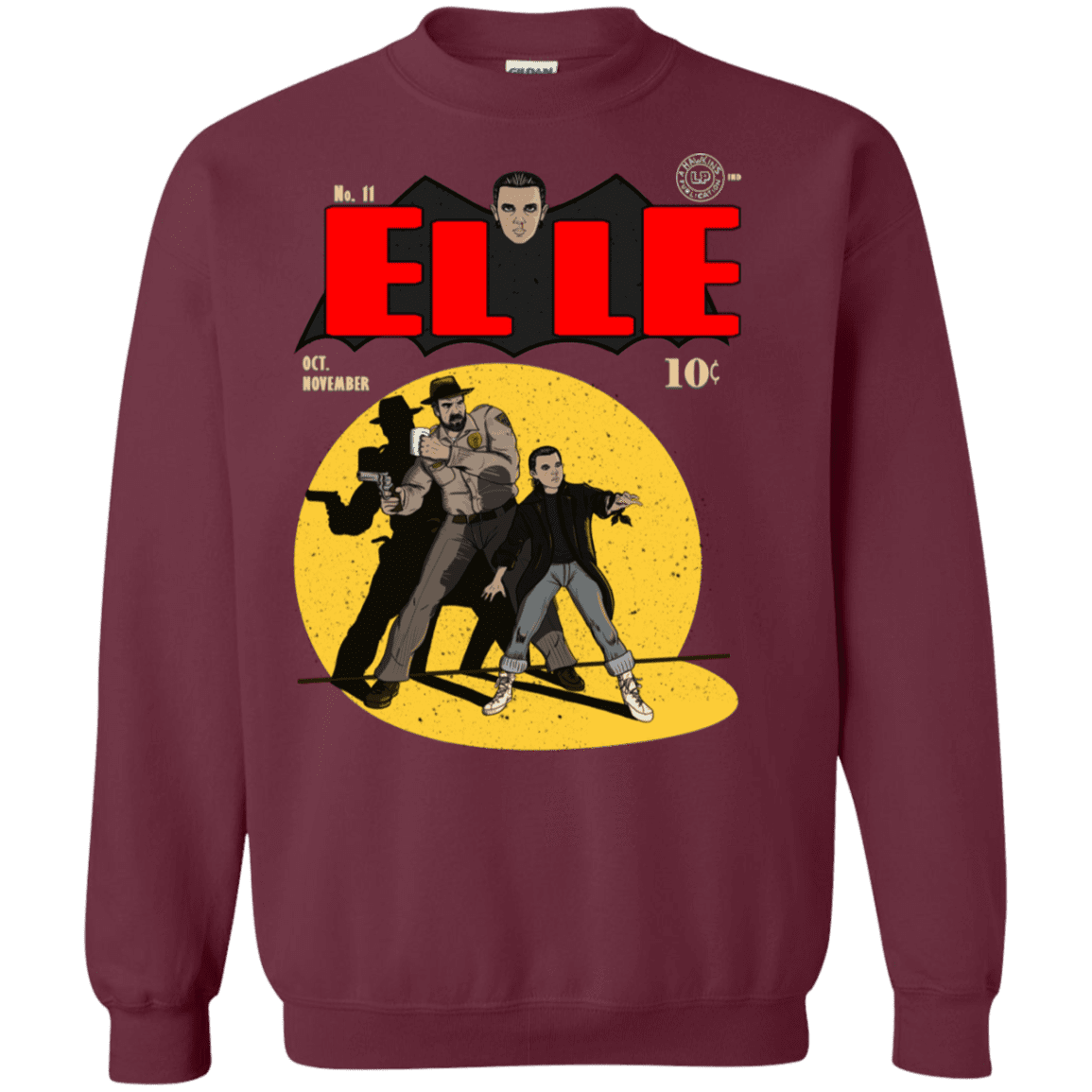 Sweatshirts Maroon / S Elle N11 Crewneck Sweatshirt