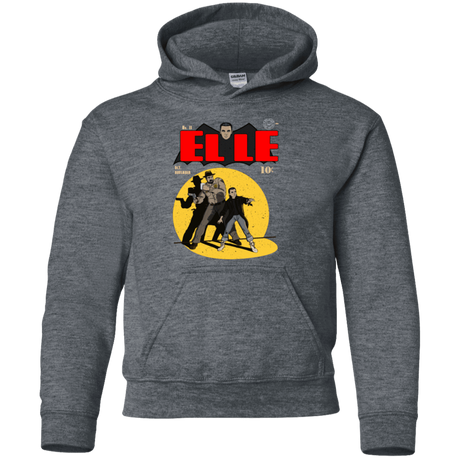 Sweatshirts Dark Heather / YS Elle N11 Youth Hoodie