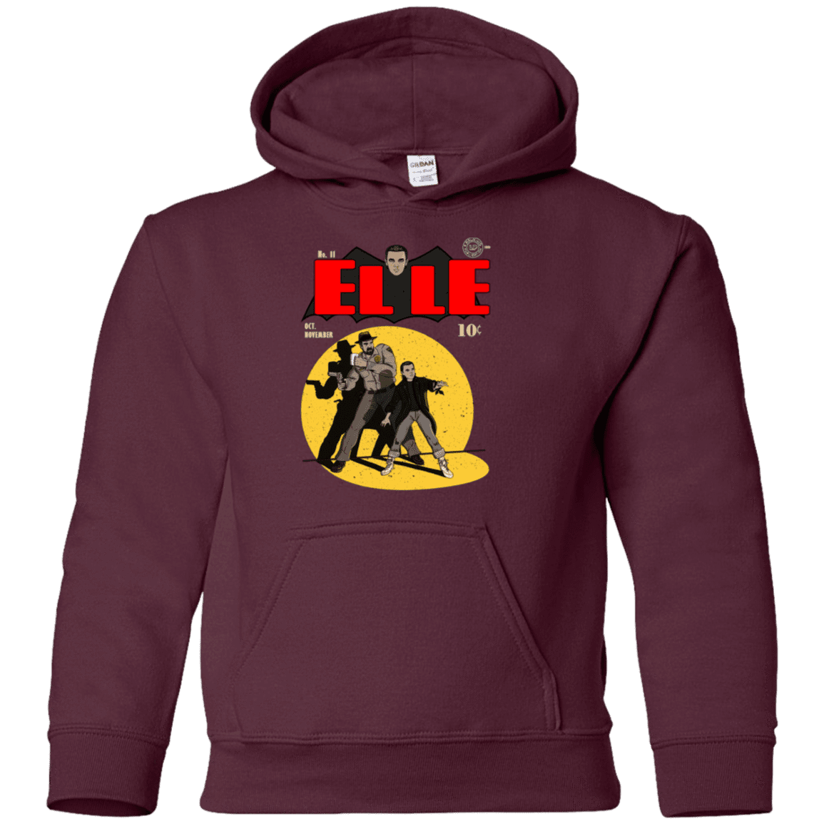 Sweatshirts Maroon / YS Elle N11 Youth Hoodie