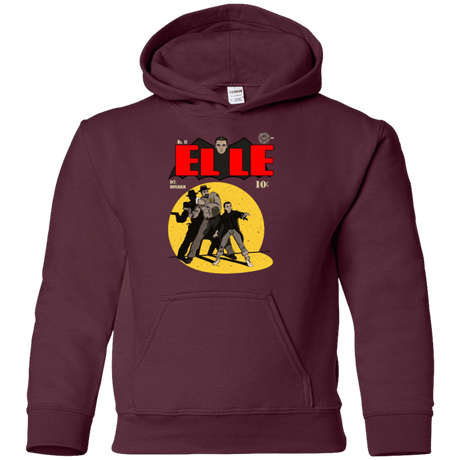 Sweatshirts Maroon / YS Elle N11 Youth Hoodie