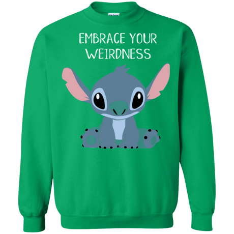Sweatshirts Irish Green / S Embrace your weirdness Crewneck Sweatshirt