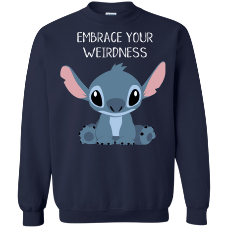 Sweatshirts Navy / S Embrace your weirdness Crewneck Sweatshirt