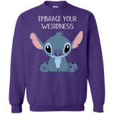 Sweatshirts Purple / S Embrace your weirdness Crewneck Sweatshirt
