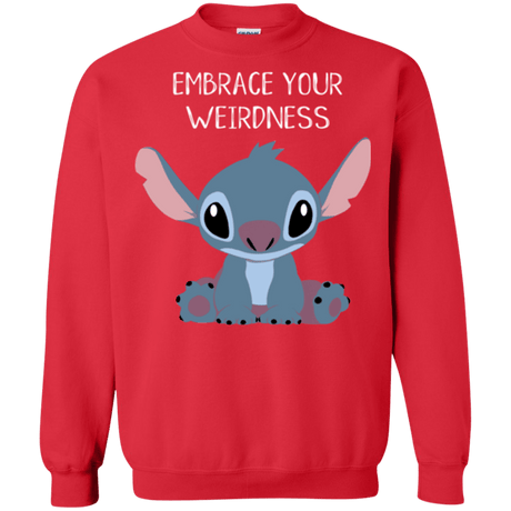 Sweatshirts Red / S Embrace your weirdness Crewneck Sweatshirt