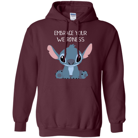 Sweatshirts Maroon / S Embrace your weirdness Pullover Hoodie