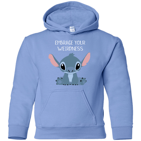 Sweatshirts Carolina Blue / YS Embrace your weirdness Youth Hoodie