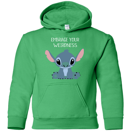 Sweatshirts Irish Green / YS Embrace your weirdness Youth Hoodie