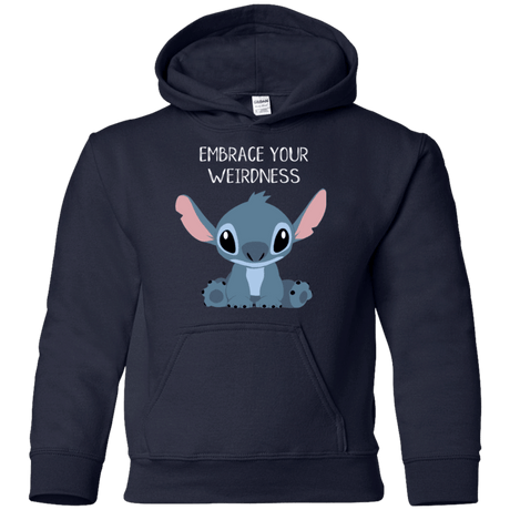 Sweatshirts Navy / YS Embrace your weirdness Youth Hoodie