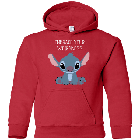 Sweatshirts Red / YS Embrace your weirdness Youth Hoodie