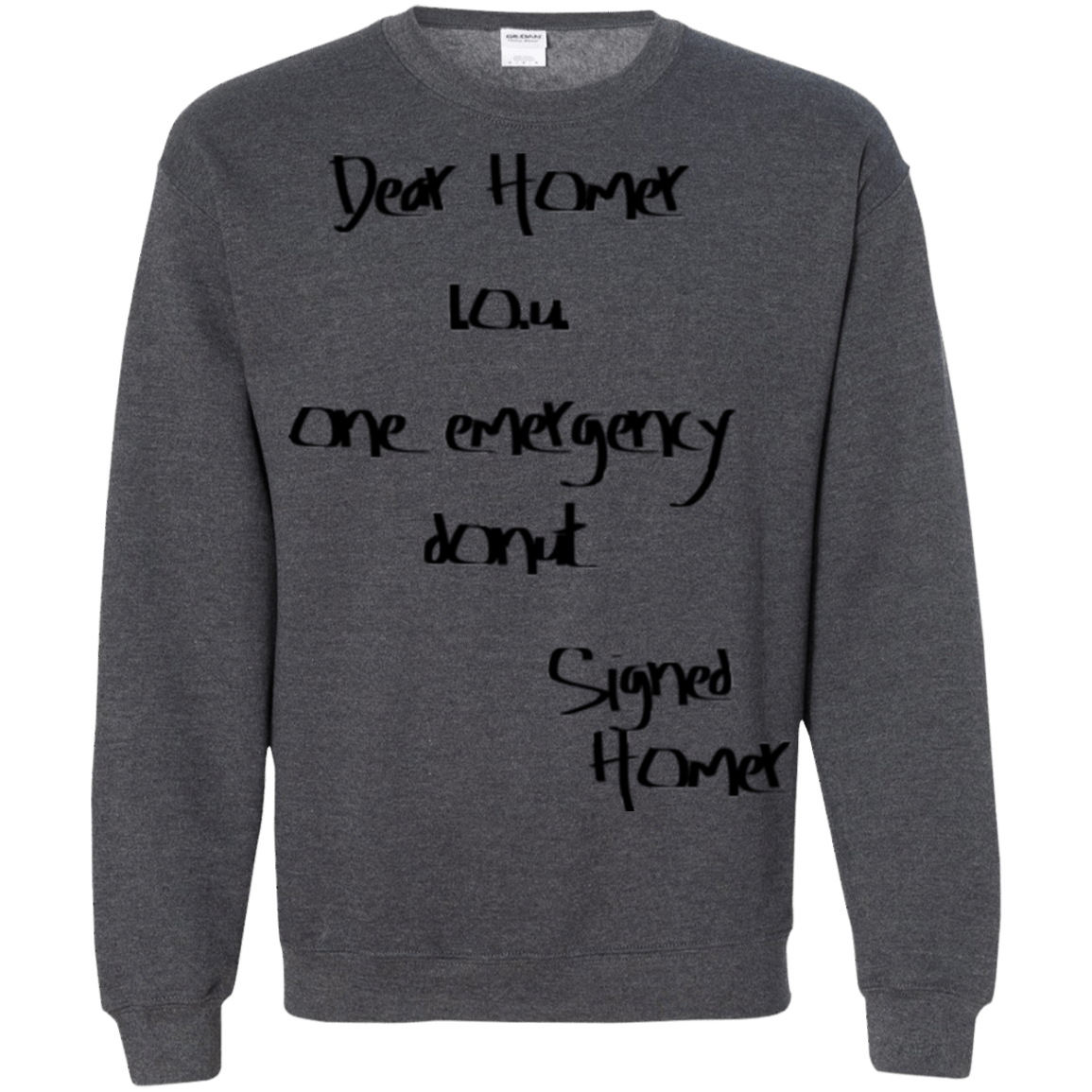 Sweatshirts Dark Heather / S Emergency Donut Crewneck Sweatshirt