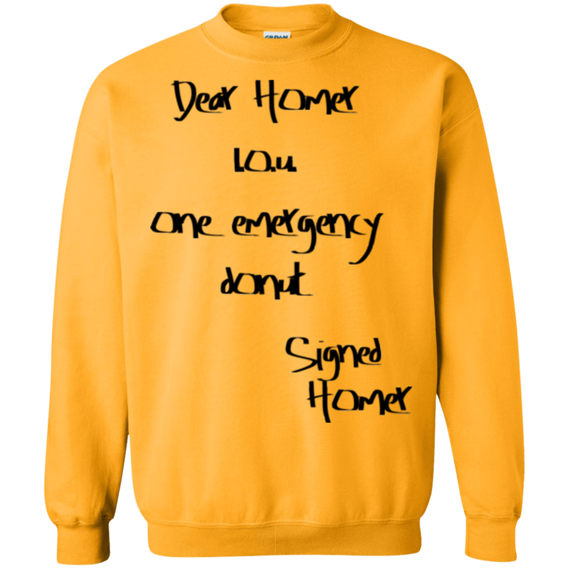 Sweatshirts Gold / S Emergency Donut Crewneck Sweatshirt