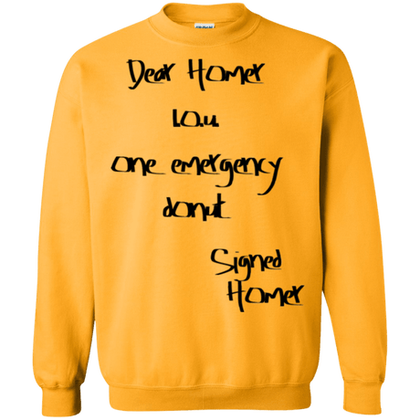 Sweatshirts Gold / S Emergency Donut Crewneck Sweatshirt