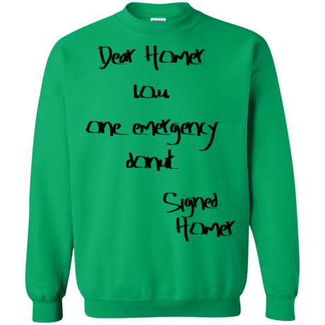 Sweatshirts Irish Green / S Emergency Donut Crewneck Sweatshirt