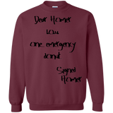 Sweatshirts Maroon / S Emergency Donut Crewneck Sweatshirt