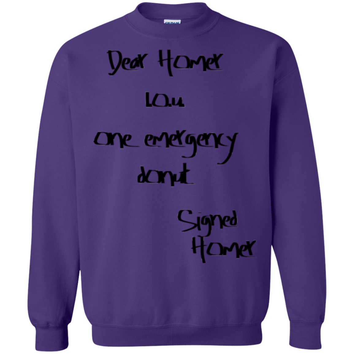 Sweatshirts Purple / S Emergency Donut Crewneck Sweatshirt