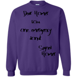Sweatshirts Purple / S Emergency Donut Crewneck Sweatshirt
