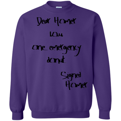 Sweatshirts Purple / S Emergency Donut Crewneck Sweatshirt