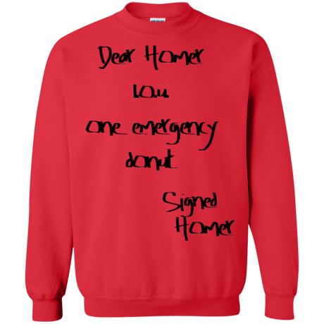 Sweatshirts Red / S Emergency Donut Crewneck Sweatshirt