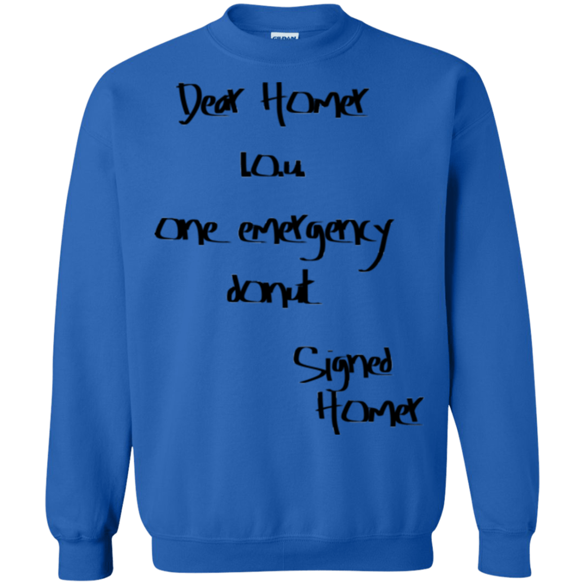 Sweatshirts Royal / S Emergency Donut Crewneck Sweatshirt