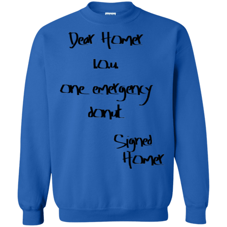 Sweatshirts Royal / S Emergency Donut Crewneck Sweatshirt