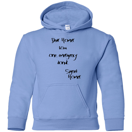 Sweatshirts Carolina Blue / YS Emergency Donut Youth Hoodie
