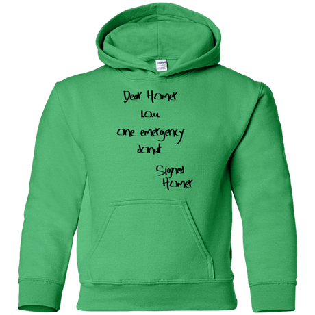 Sweatshirts Irish Green / YS Emergency Donut Youth Hoodie