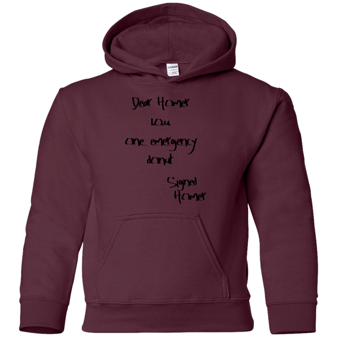 Sweatshirts Maroon / YS Emergency Donut Youth Hoodie