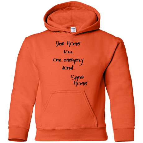 Sweatshirts Orange / YS Emergency Donut Youth Hoodie
