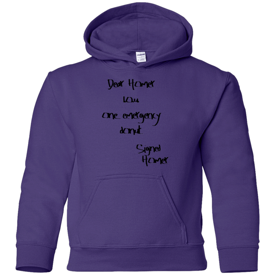 Sweatshirts Purple / YS Emergency Donut Youth Hoodie
