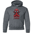 Sweatshirts Dark Heather / YS Emoji DP Youth Hoodie