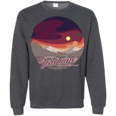 Sweatshirts Dark Heather / S Enjoy Our Double Sunset Crewneck Sweatshirt