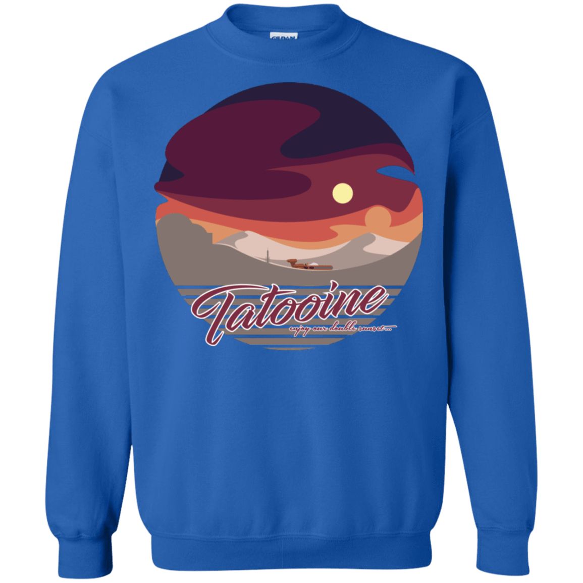 Sweatshirts Royal / S Enjoy Our Double Sunset Crewneck Sweatshirt